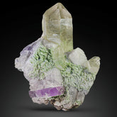 Quartz on Tourmaline Pollucite & Kunzite from Afghanistan